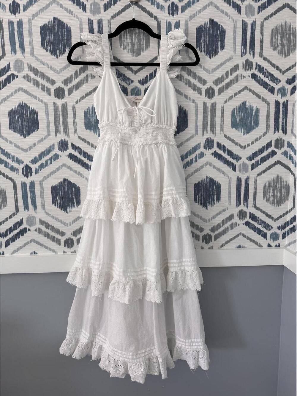NWOT Cleobella White Cotton Midi